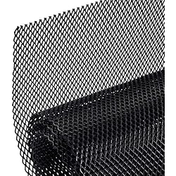 AggAuto rejilla de carreras universal diamantada, malla expandida 100x33cm, rejilla de aleación de aluminio para coches, rejilla para automóviles, tamaño del agujero 3x6mm