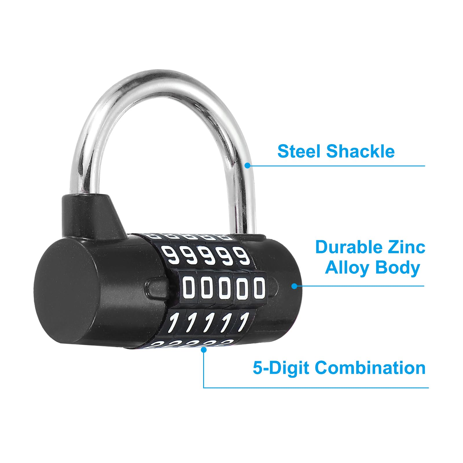 PATIKIL Combination Padlock - Image 3