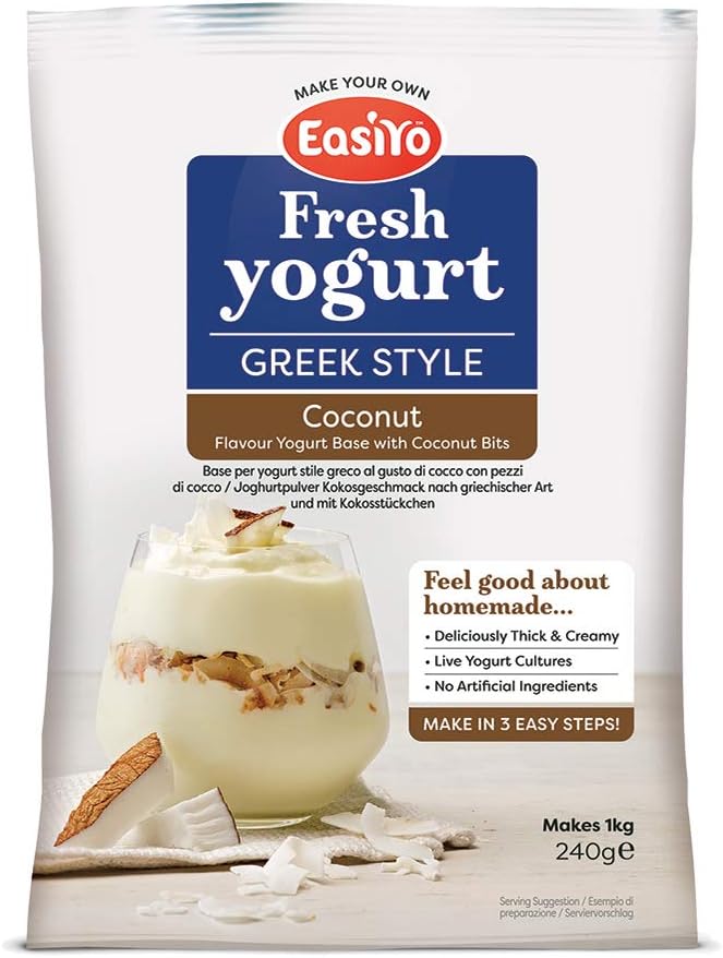 Easiyo Greek & Coconut Premium Yoghurt Mix 240g Amazon.co.uk Grocery