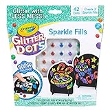 Crayola Glitter Dots, Glitter Art Mosaics, Sparkle Fills, Gift for Kids, 5, 6, 7, 8