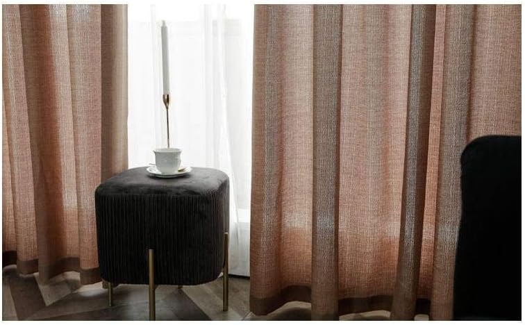 Light Transmission Curtain Polyester Gauze Curtains Panels for Balcony Living Room Bay Window-400X270CMx1-white (Coffee Color 350X270CMx1)