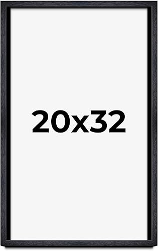 Miniatura 9 de Marco de caja de sombra negra de granja de 14 x 20 pulgadas  Tamaño interior 14 x 20 x 1 pulgada de profundidad  Incluye plexiglás acrílico