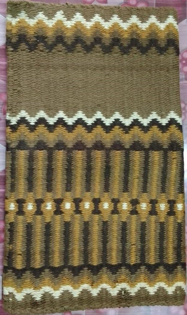 HUMAYL Saddlery Saddle Pad/Blanket for Horses Western Show Horse Saddle Blanket New Zealand Design Handmade Wool Saddle Blanket Top Wool Saddle Pad Regular Size : 34" L x 36" W x 1" inches PAD017