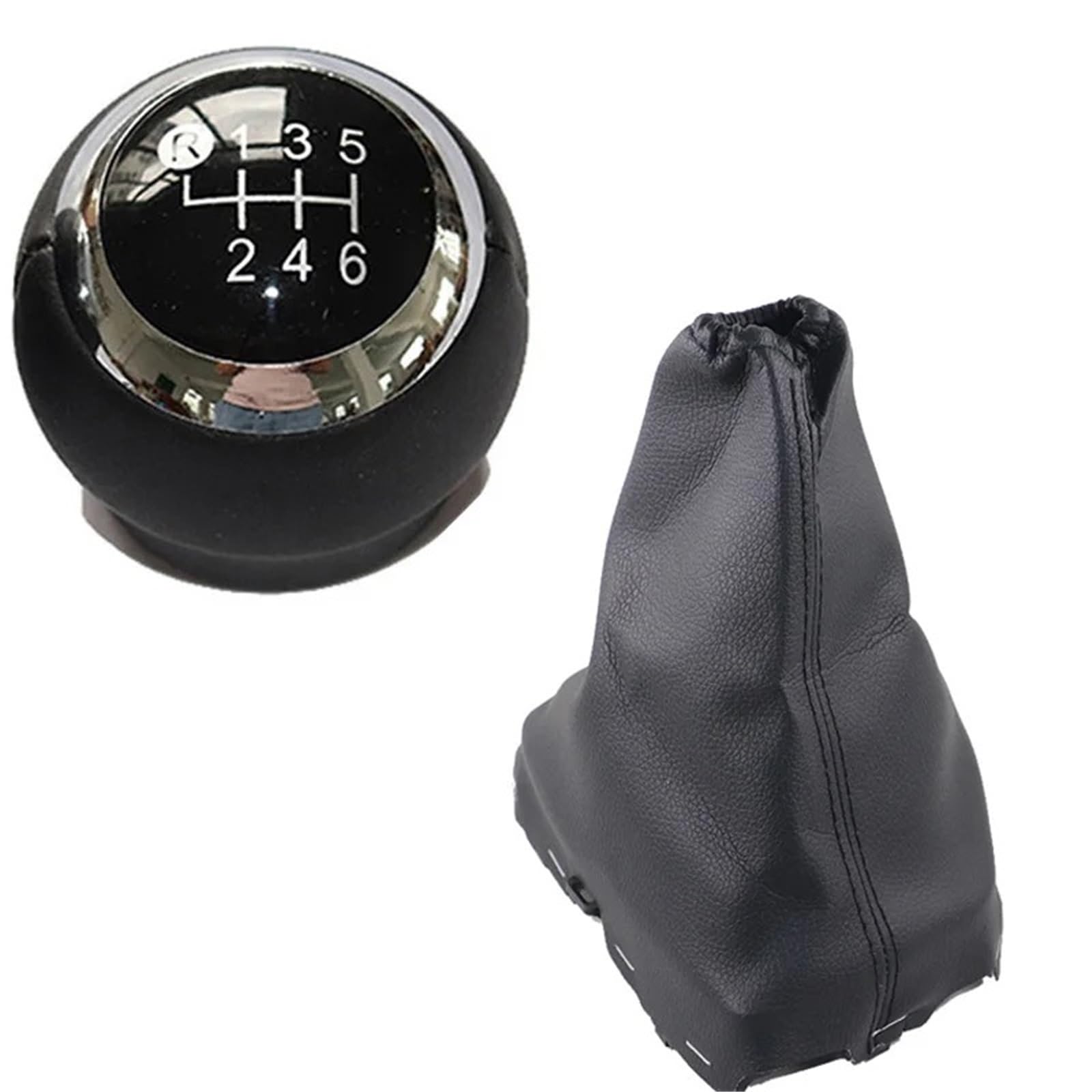 Tusgt 6 Speed Black Knob Manual For Toyota For Corolla E18 E180 2013-2018 Gear Stick Shift Knob Gearbox Boot Handle Lever(6 Speed Black)