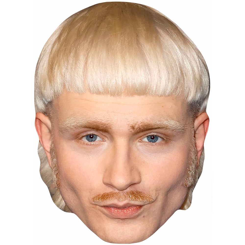 Joost Klein (Moustache) Celebrity Mask, Flat Card Face, Fancy Dress Mask