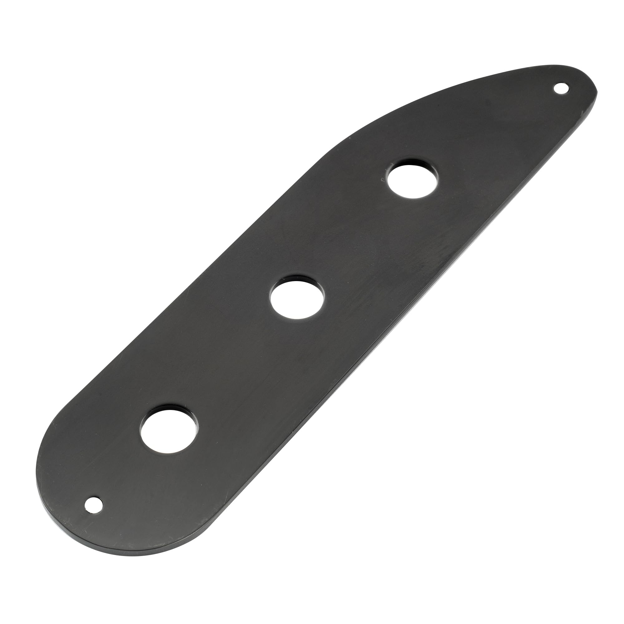 Musiclily Pro Steel 3-Hole Bass Control Plate for Vintage PB/Tele Bass Style Electric Bass, Black - Image 3