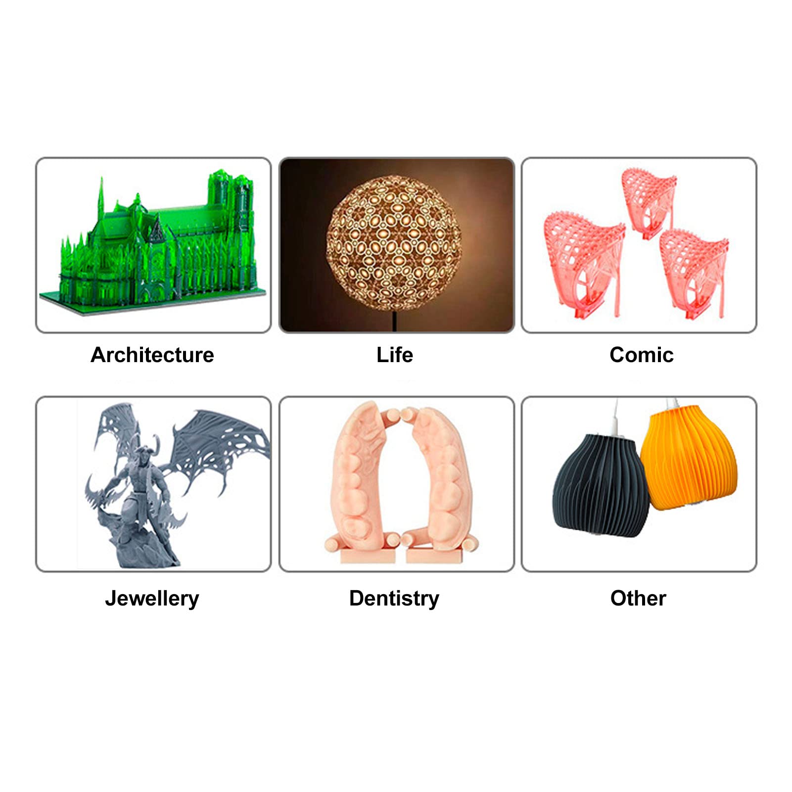 Résine d'imprimante Yumili 3D, Photopolymère rapide UV lavable UV 405 nm, durcissement de la dureté haute dureté 500G pour les imprimantes LCD/DLP (Couleur transparente)