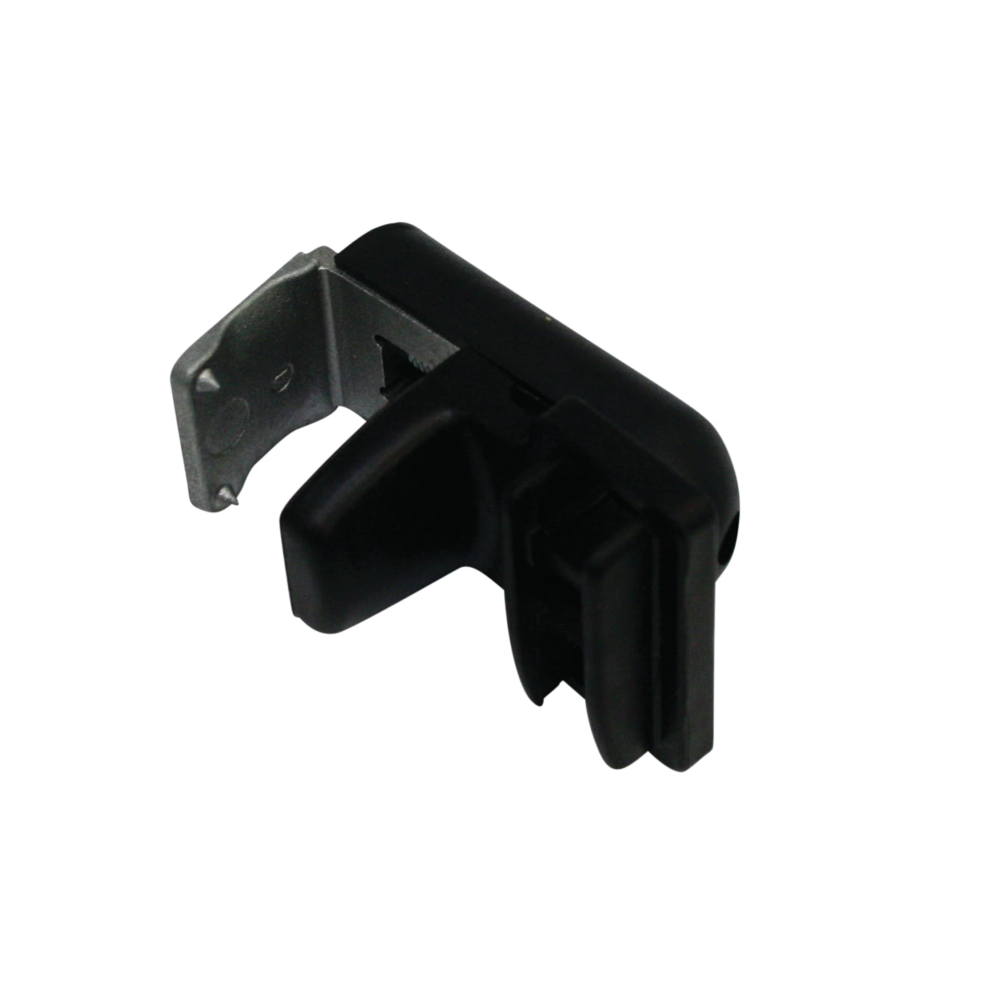 GARDINIA Plissee-Klemmträger Concept, Kompatibel mit Concept Plissees und Wabenplissees, Ohne Bohren, Verstellbar (5-25 mm), Metall/Kunststoff, Schwarz, 4 Stück