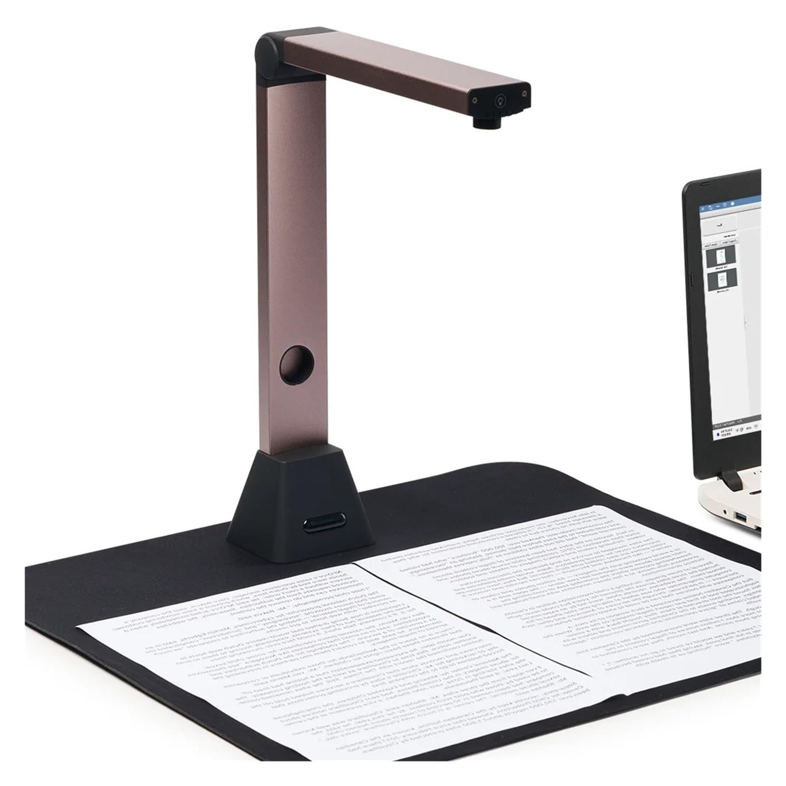 Scanner de Documents 13 mégapixels A3, OCR Haute Vitesse, 180 Langues, Portable, Source Lumineuse LED 24 Bits, Pliable, for Bureau et école