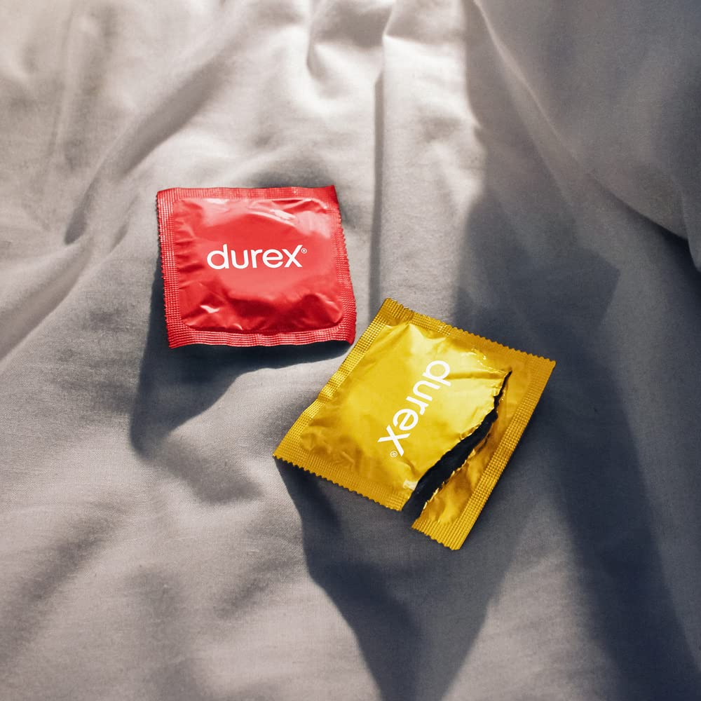 Durex Tropical Preservativi Aromatizzati alla Frutta, Gusto: Banana, Mela, Fragola e Arancia, Lubrificati a Base Siliconica - 24 Profilattici