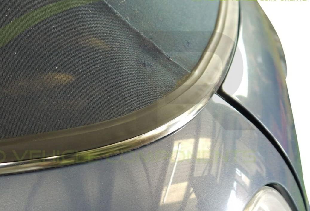 X8R Dichtung Chrom Zierleiste Verdeck kompatibel mit Mini Cooper Cabrio Bj 04-15