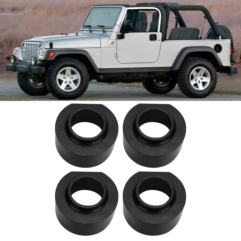 Höherlegungsblöcke,Auto-Hebebühne-Kit, 4 Stück Front-Heck-Lift-Kit, 2 Zoll Leveling-Lift-Kit Passend für (TJ Chassis) (ZJ Chassis) 1993-1998