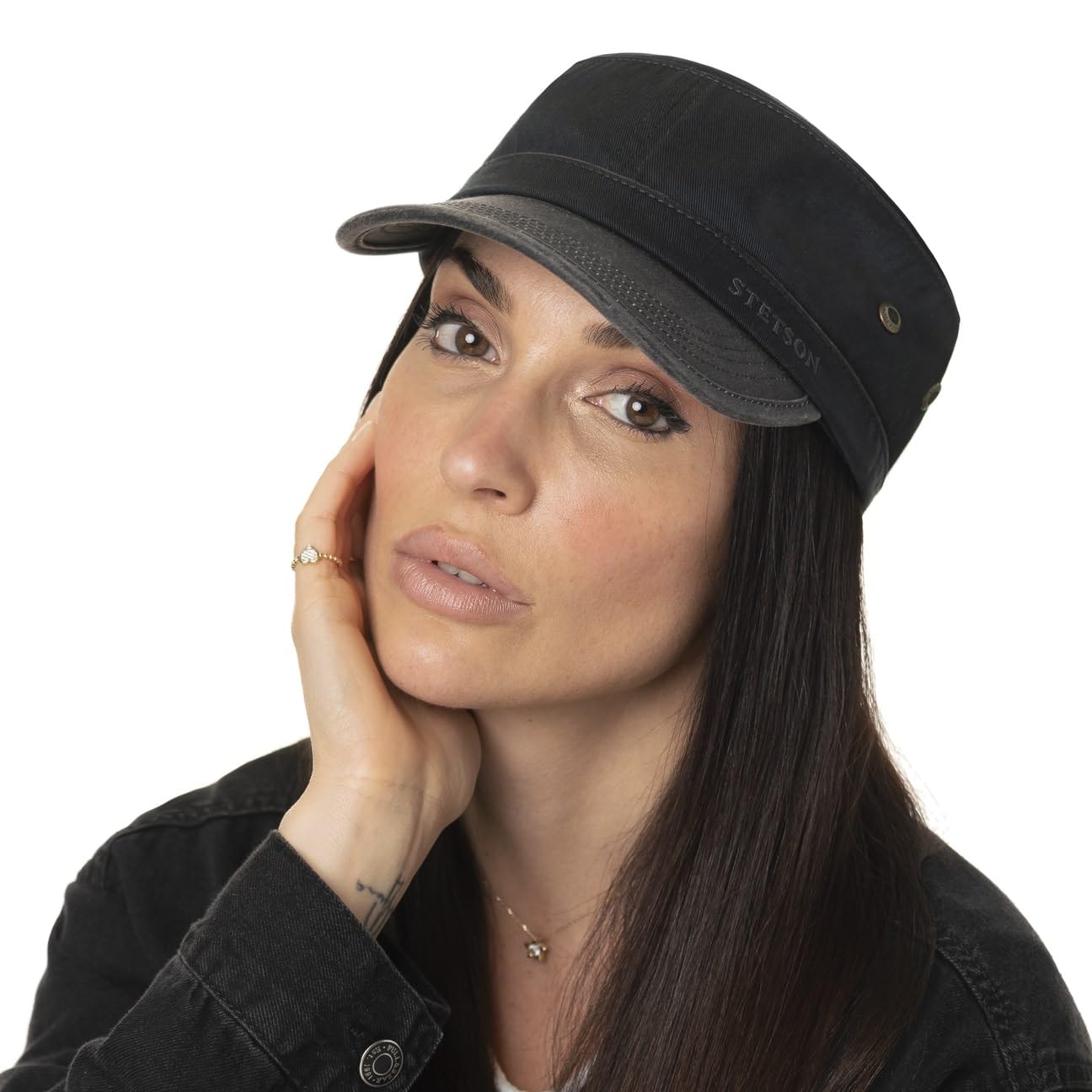 Stetson Casquette Gosper Army Femme/Homme - Urban de Militaire avec Visiere, Ferme a l’Arriere Printemps-ete Printemps Ete Automne Hiver