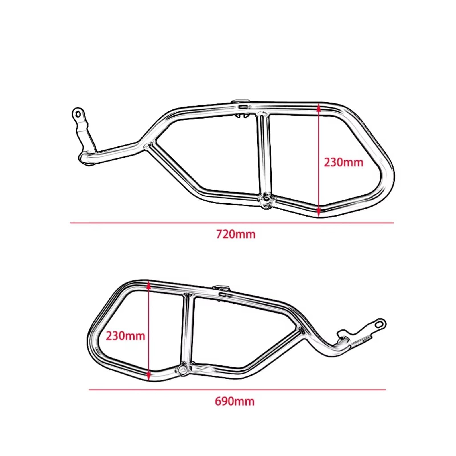 Barra Protección Lateral Compatible Con Yamaha Para Tracer 900 2015 2016 2017 2018 2019 2020 Barras Protectoras Carretera Parachoques Protector Motor