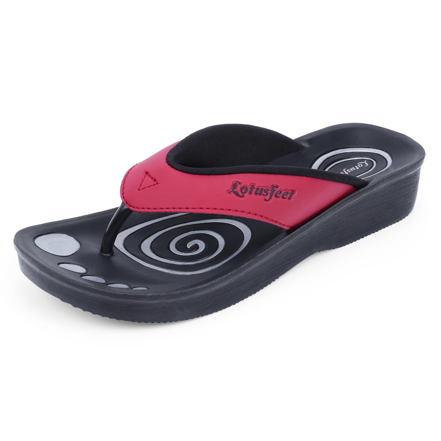 Lotusfeet Sandal for women Soft cushion insole PU flip flop for girls Aero flats durable slipper lightweight Soft longlasting sliders ladies chappals daily casual wear Red 37 Euro (B0CVTPM4N6) Amazon Price History, Amazon Price Tracker