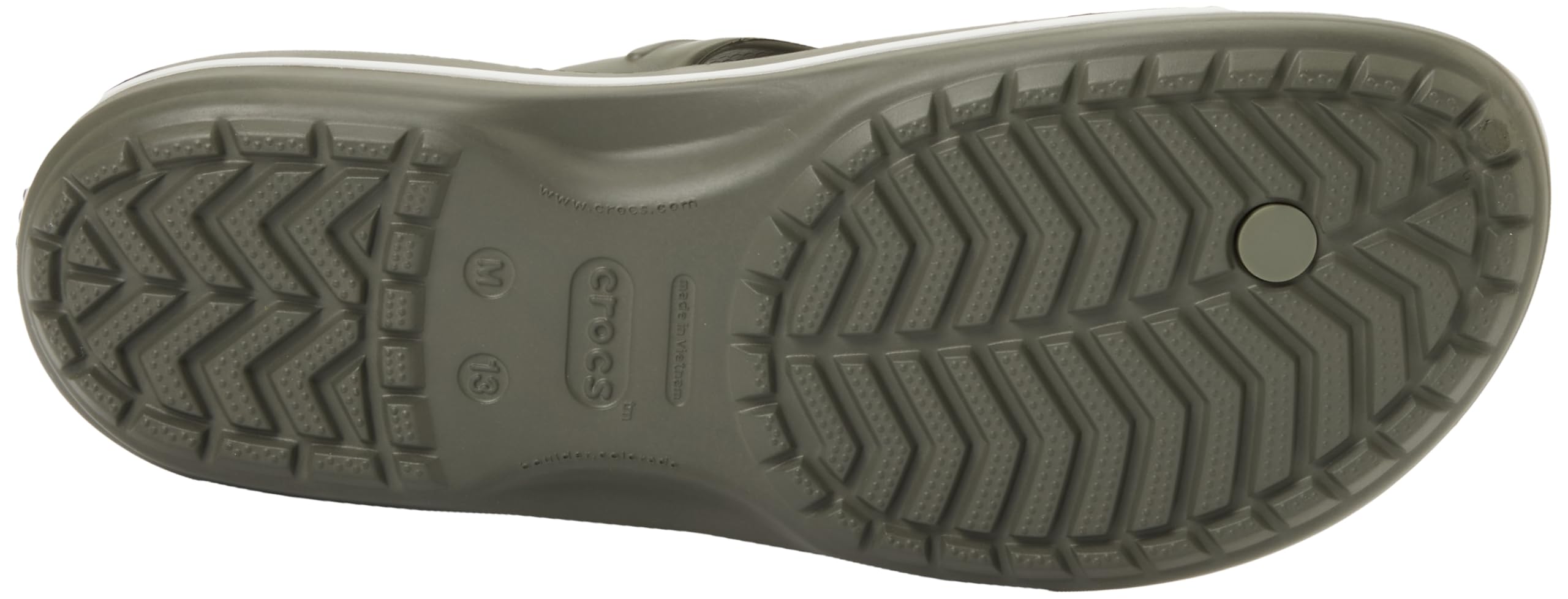 Crocs Chanclas unisex Crocband, color verde oliva polvoriento, talla 44, verde oliva, 43/44 EU