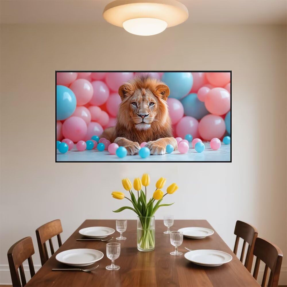Zestawy artystyczne z motywem lwa diamentowego dla dorosłych, 5D, kryształ, sztuka, zestaw do malowania diamentami, balony do haftu krzyżykowego dla dorosłych, DIY, zestaw do haftowania, dekoracje