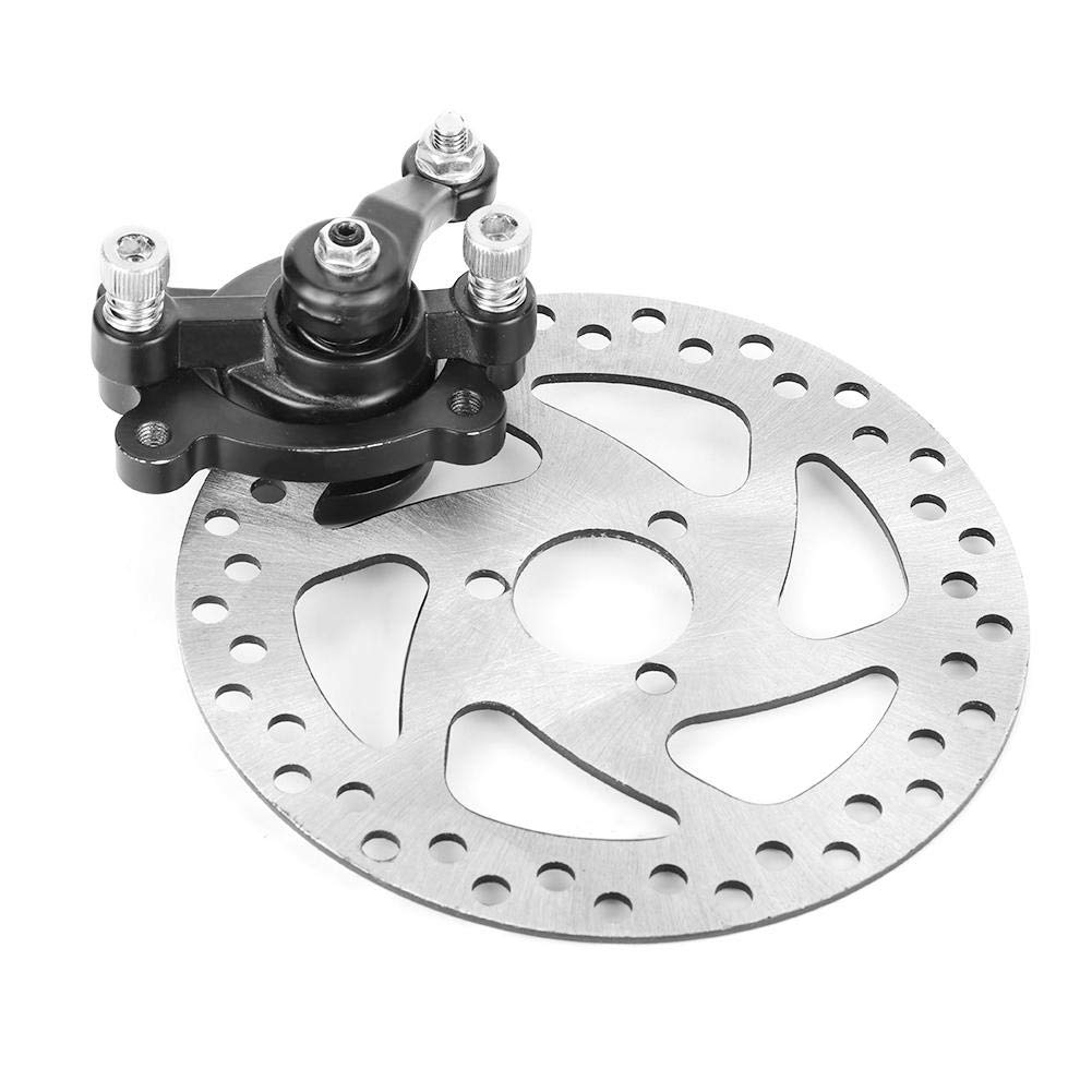 Scheibenbremsscheibe Mini-Roller 140 mm aus Aluminiumlegierung Hinterer Bremssatz mit Bremsscheibe und Bremssattel für Mini-Gas- oder Elektro-Kart, ATV, Allrad-Mini-Roller, SUVs