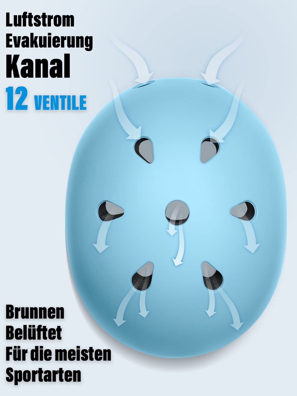 Skaterhelm,Fahrradhelm für Kinder,Jugendliche und Erwachsene,CPSC-zertifizierter Kinder-Fahrradhelm,Robuster Radhelm mit Verstellbarem Riemen für den Alltag,beim Skaten,BMX oder Longboarden