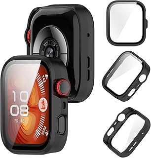 EL_Gawal For Huawei Watch Fit 4 Pro Case, PC Material + Tempered Glass Film Integrated Lightweight Thin Shatterproof Protective Cover Shockproof High Scratch Resistant Full Protection Smart Watch
