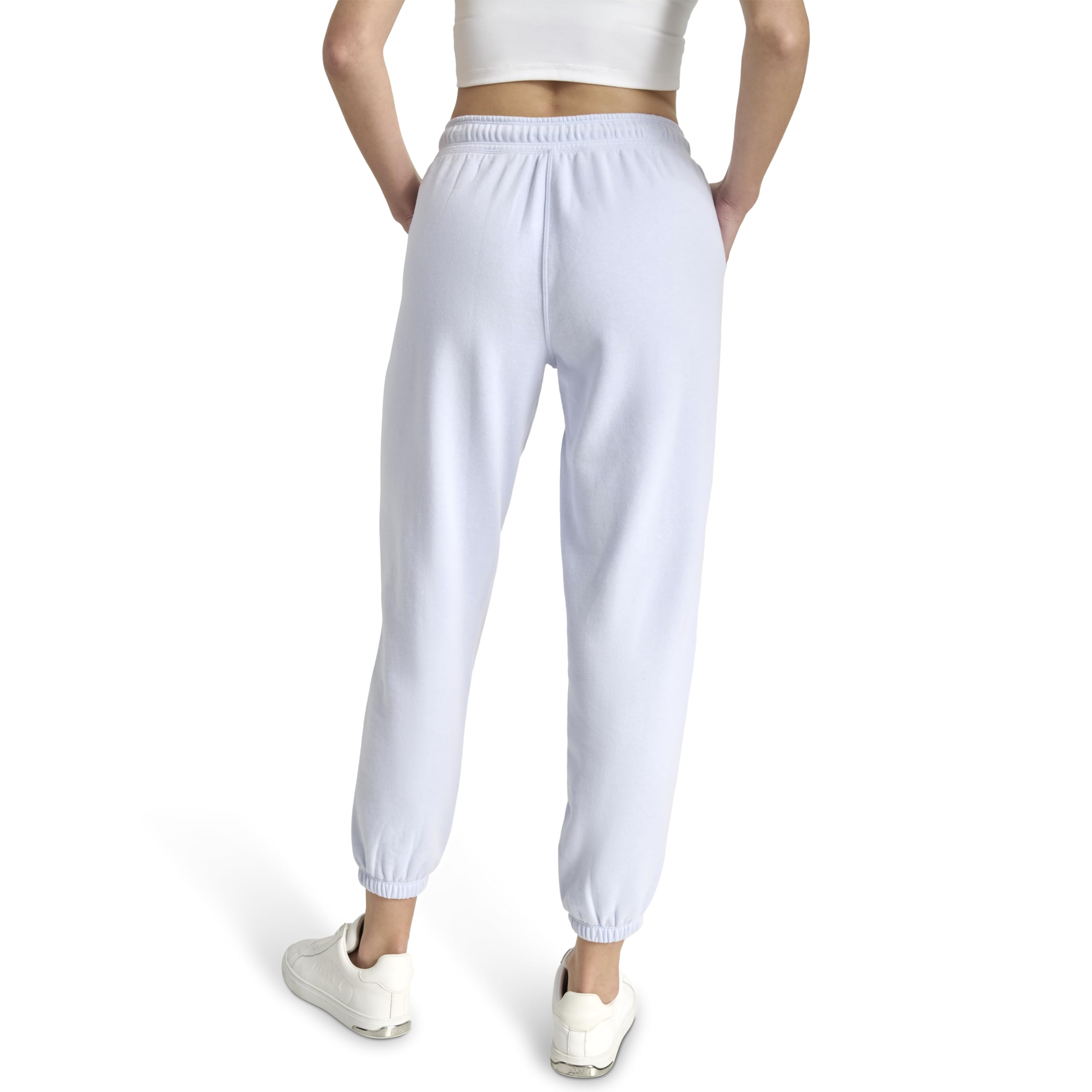 DKNY Varsity Embroidered Logo Jogger Fleece Sweatpant - Pantalones Deportivos Mujer