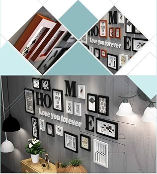 Amazon.co.jp: マルチ額縁セット複数の写真用のフォトフレーム