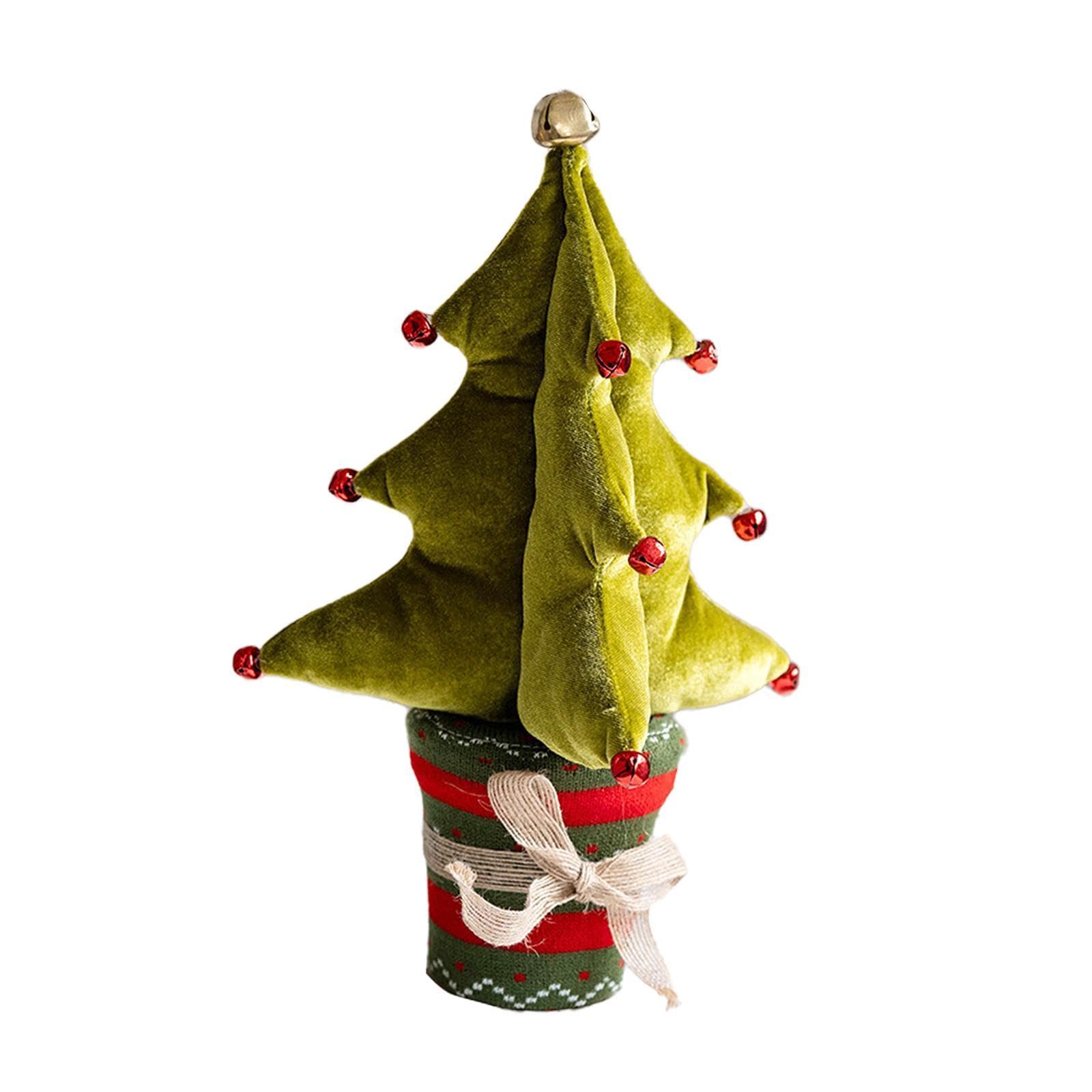 Decoración de de Navidad de Mesa, Adorno de Peluche, de Navidad de Mesa para Celebraciones de Cumpleaños, Estante de Boda, Chimenea, Verde