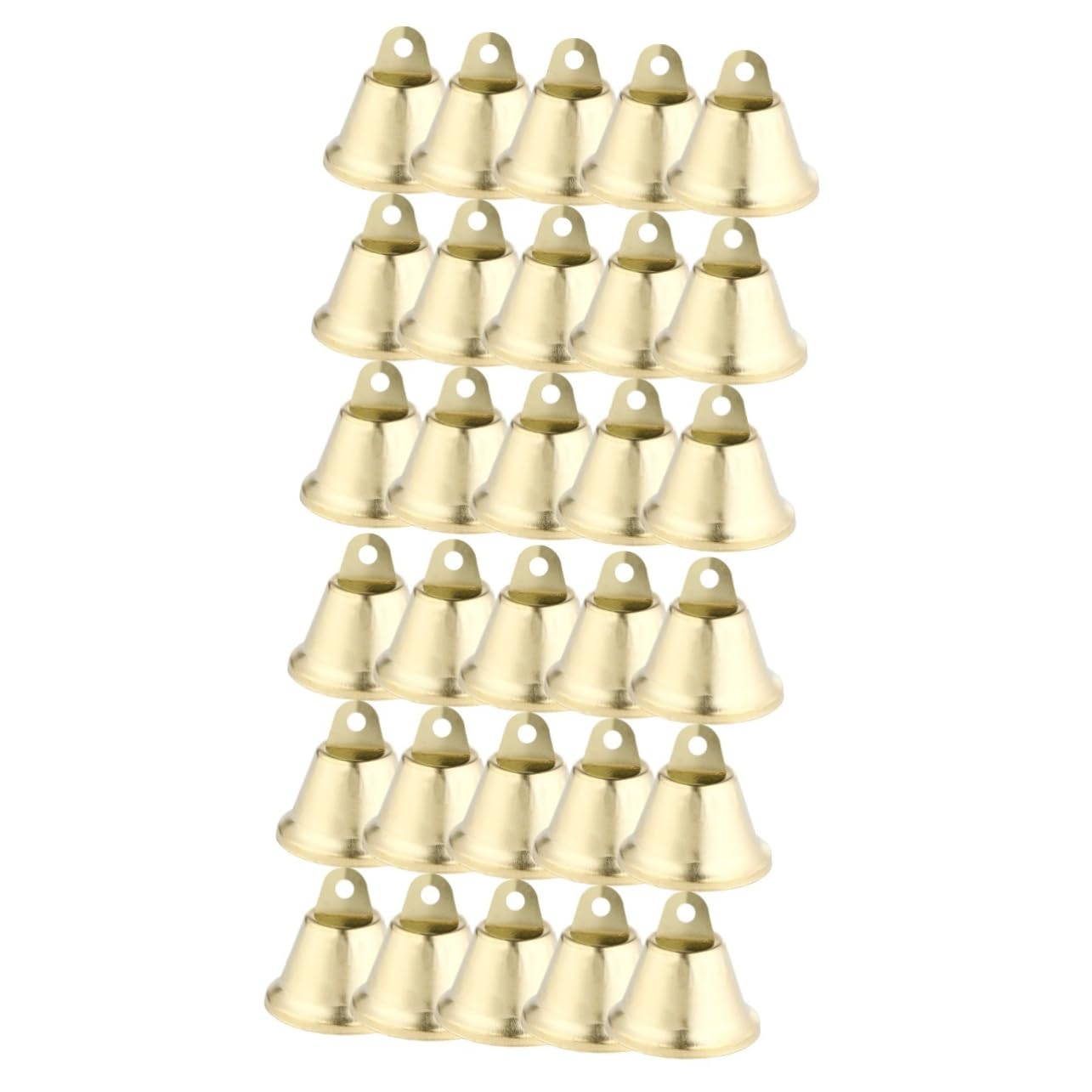 Decorazioni natalizie a forma di campana, Ciondolo natalizio con campanelle decorative a corno aperto da 72 pezzi