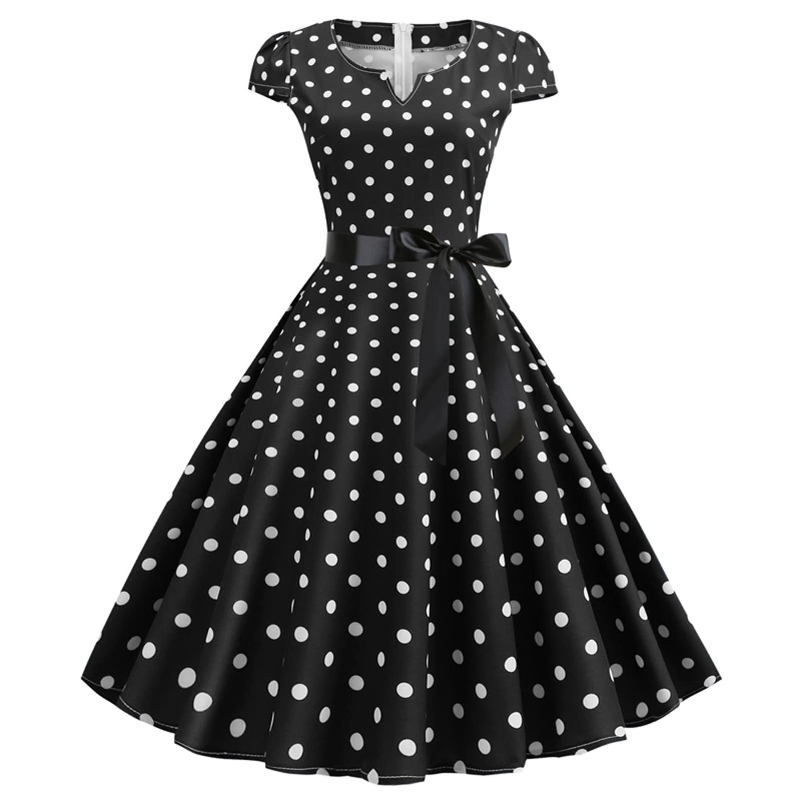 TWGONE Dresses for Women 1940s Cocktail Dresses Swing Tea Party Dresses Rockabilly Dresses