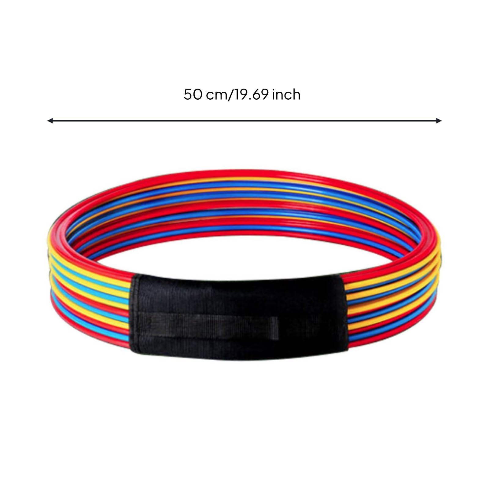 Cerchio Agility Multicolore Cerchio Plastica Flessibile Pieghevole Attrezzi Sportivi per Fitness