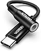 UGREEN【ハイレゾ音質】USB C イヤホン変換アダプター イヤホンジャック Type C-3.5mm 変換アダプタ DAC搭載 24bit/96KHz対応 TRRS/4極 ナイロン編み 音量調節/通話/音楽対応 コントロール機能 iphone 1615シリーズ/iPad/Android/Type Cなど機器に適用