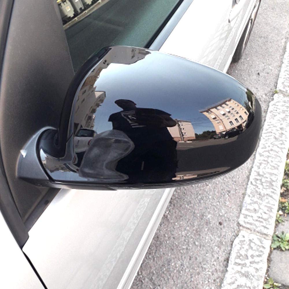 Pasuje do VW Golf MK5 2006 2007 2008 2009 2010 1K0857538/1K0857537 części samochodowych zamiennik części samochodowych osłona lusterka bocznego Carbon czarny-Carbon_Look_Black