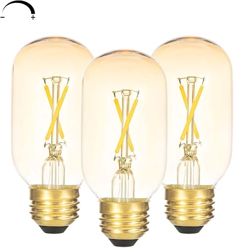 Miniatura 7 de Bombillas LED A19 Edison vintage regulables, equivalente a 25 W, 2700 K, blanco cálido, 250 lúmenes, bombilla de vidrio ámbar para iluminación del