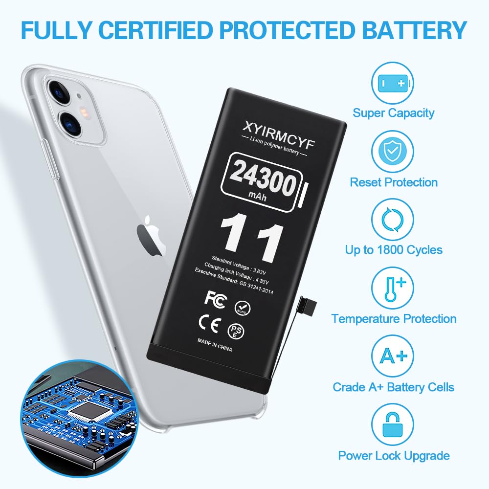Amazon.com: XYIRMCYF 24300mAh Super Capacity Battery Compatible