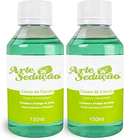 Kit 2 Bases Fortalecedoras Casco Cavalo 150ml, Arte Sedução