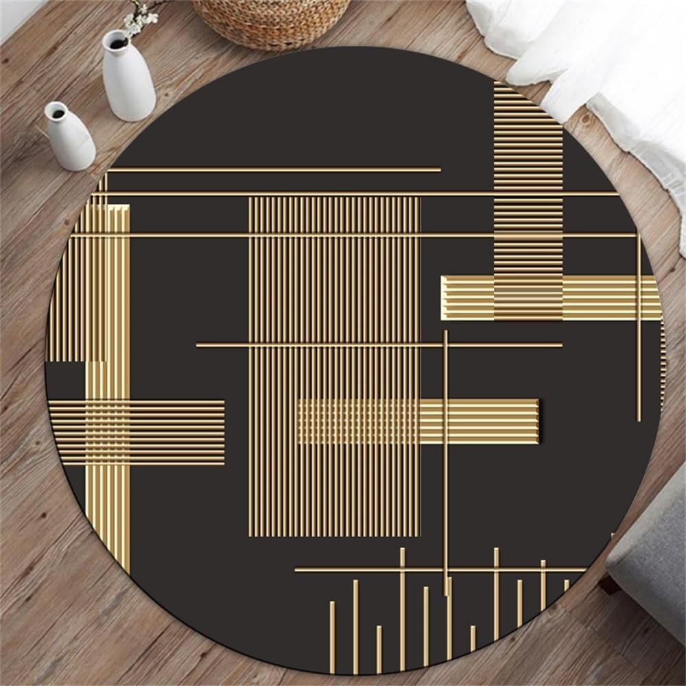 SSDDLZEQ Premium durable range Round Office Chair Mat, Suitable For Carpets And Hardwood Floors(C,140cm)