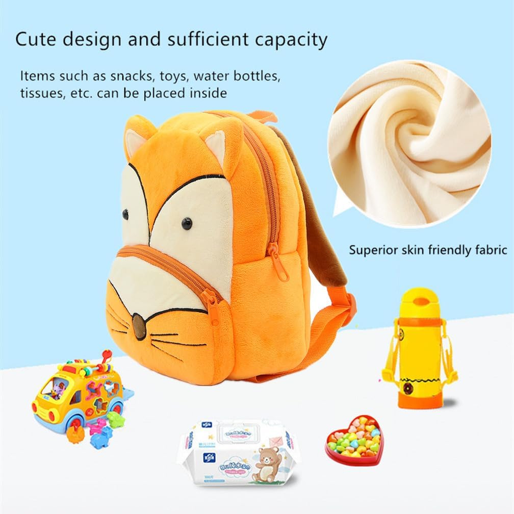 Toddler Backpack Zoo Plush Mini Daypack Animal Cartoon Travel Bag for Baby Girl Boy image 3