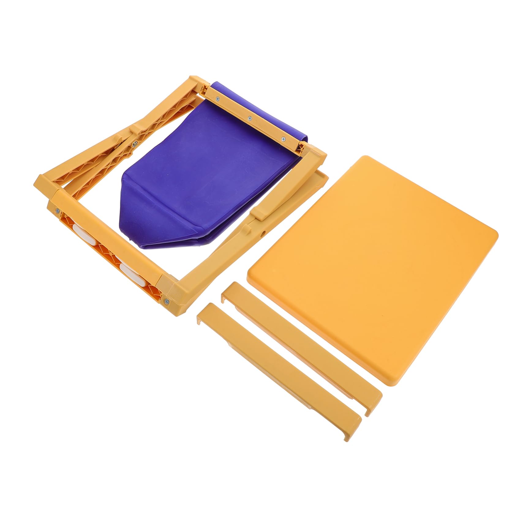 KOMBIUDA Travel Potty Seat for Adults and Portable and Foldable Toilet with Lid for Camping Boating Hiking and Emergency Use Compact Design Lemon