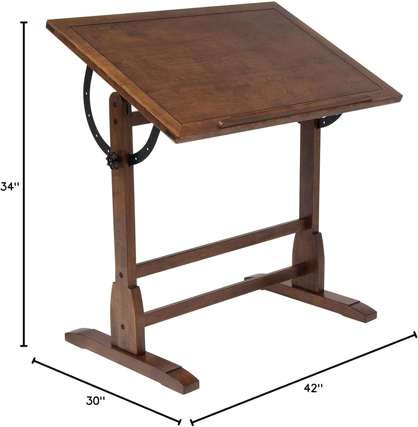 Studio Designs Vintage Drafting Table - Adjustable Angle Desk for Artists & Students 36 in