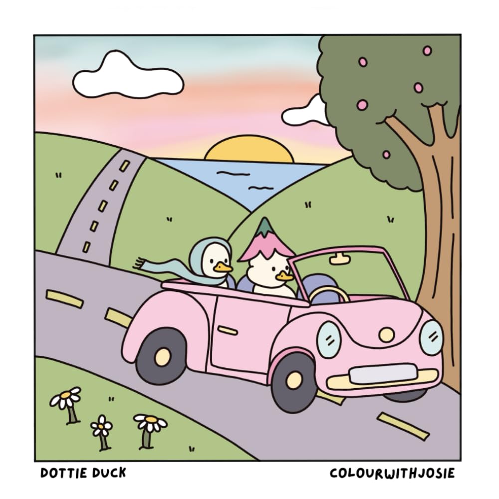 Dottie Duck: Simple & Cozy Colouring Book