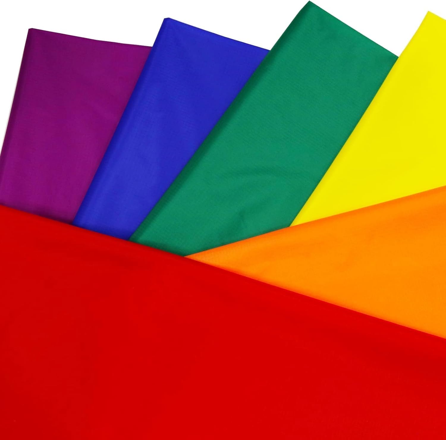 9KM DWLIFE Nylon Ripstop Fabric, 6 Color Set: 60x39 Inch, 40D Waterproof, Lightweight, Windproof, Bulk Fabric for Kite, Tent, Flag, Bag, Tarp Cover, Outdoor DIY Project