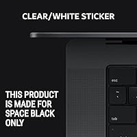 Vista 3 de Synerlogic (5 unidades) Pegatina de atajos de Mac OS, calcomanías de teclado para macOS, hoja de trucos de vinilo laminado para MacBook para laptop