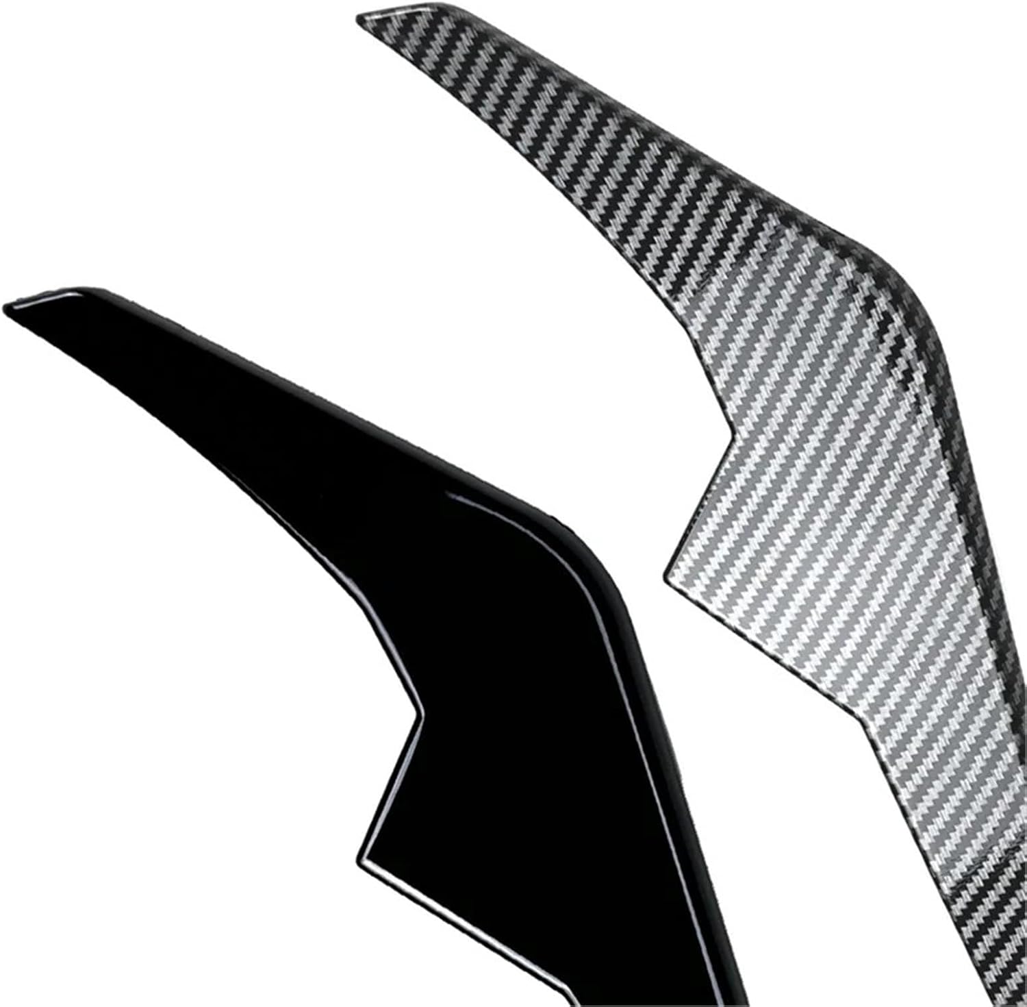 Front Bumper Lid Side Wind Air Knife Stickers Compatible With BMW X6 G06 LCI 2023+ Spoiler Body Kits Exterior(Carbon black)