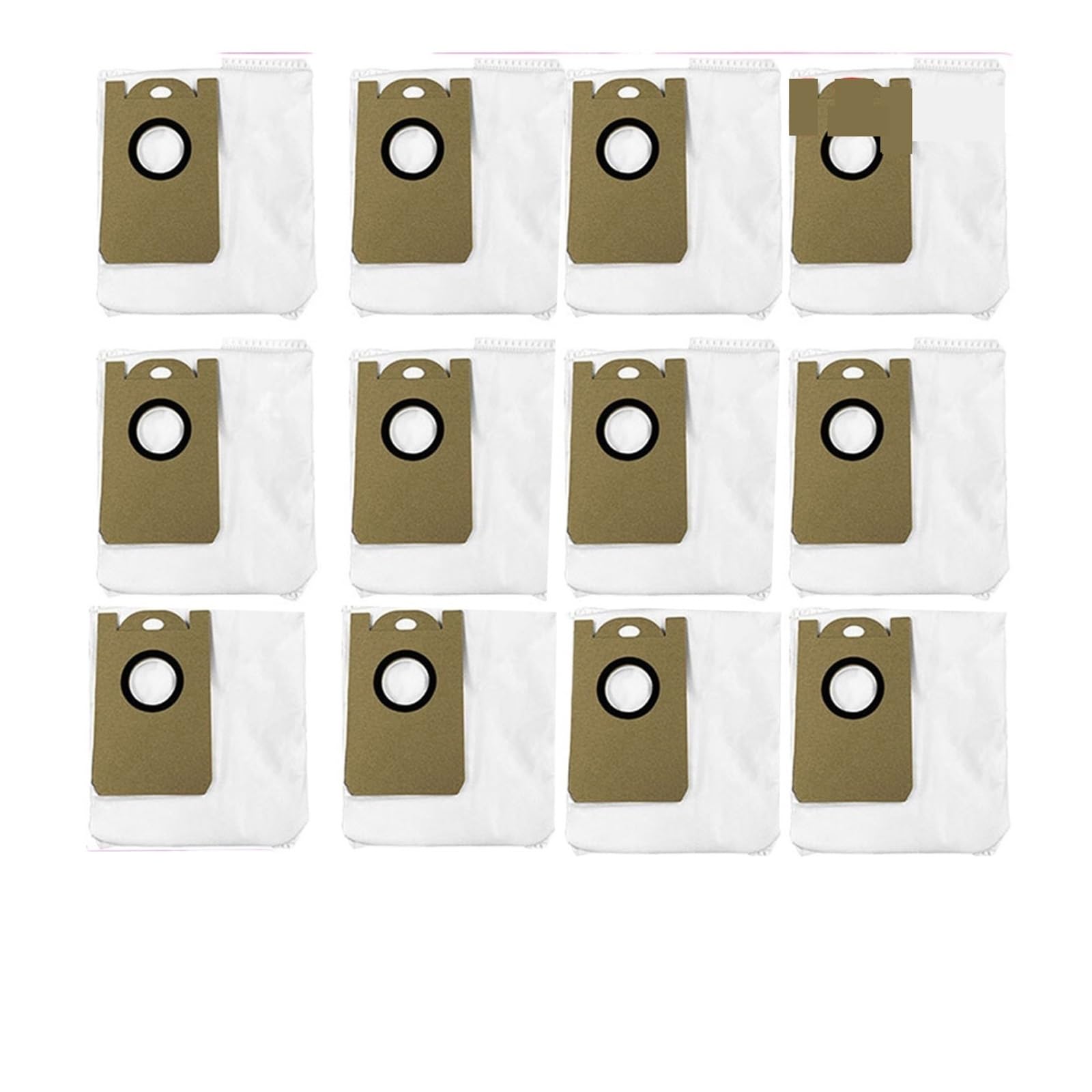 McbeAn Compatible for HONITURE Q6 Pro Robot Vacuum Cleaner Main Brush Side Brush Hepa Filter Mop Rag Dust Bag Replacement Accessories Part(12 dust Bags)