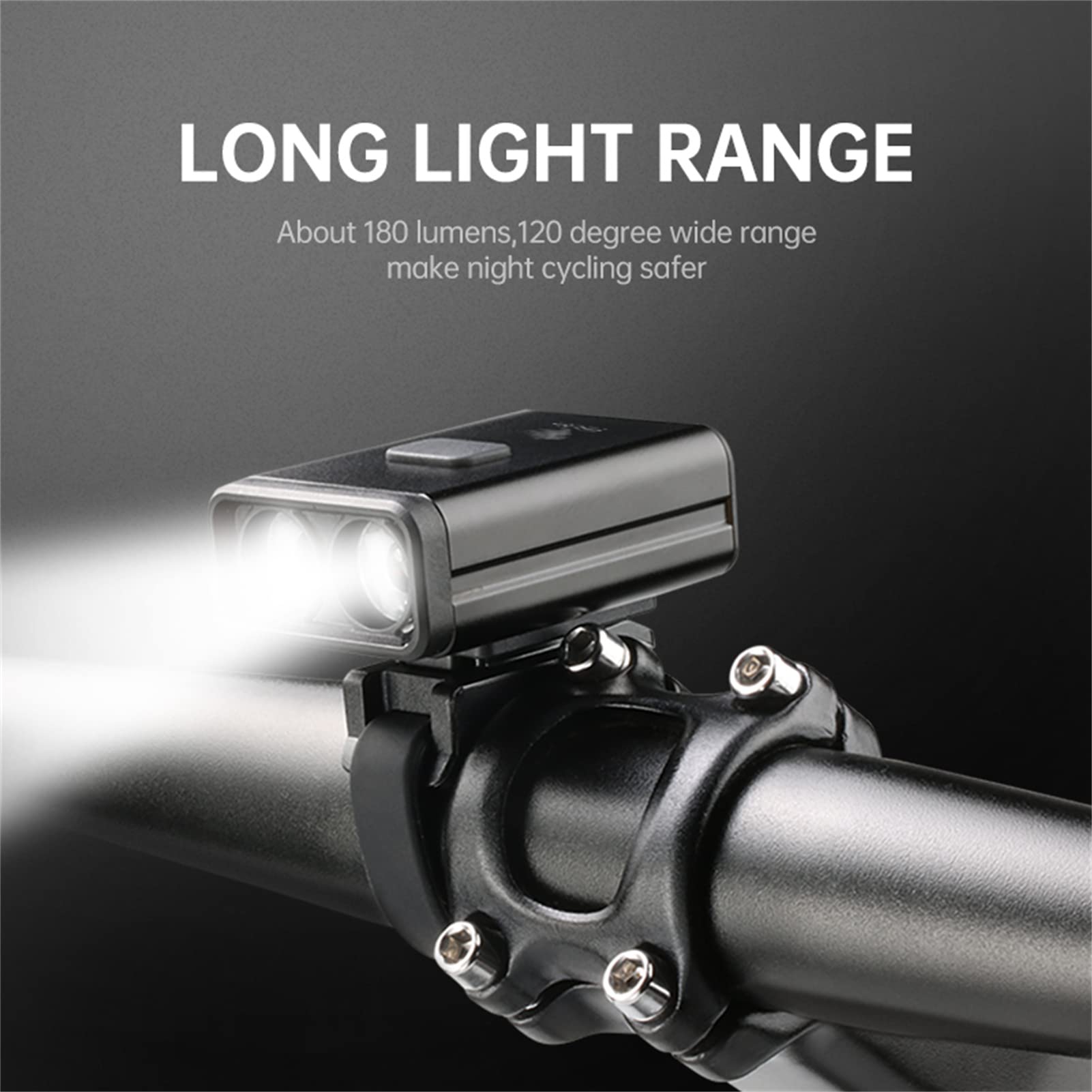 2 in 1 Faro per Bici da Bicicletta Fanale Posteriore Luci per Bicicletta Anteriore E Posteriore LED Flash USB Luce per Casco Lampada Lanterna Accessori