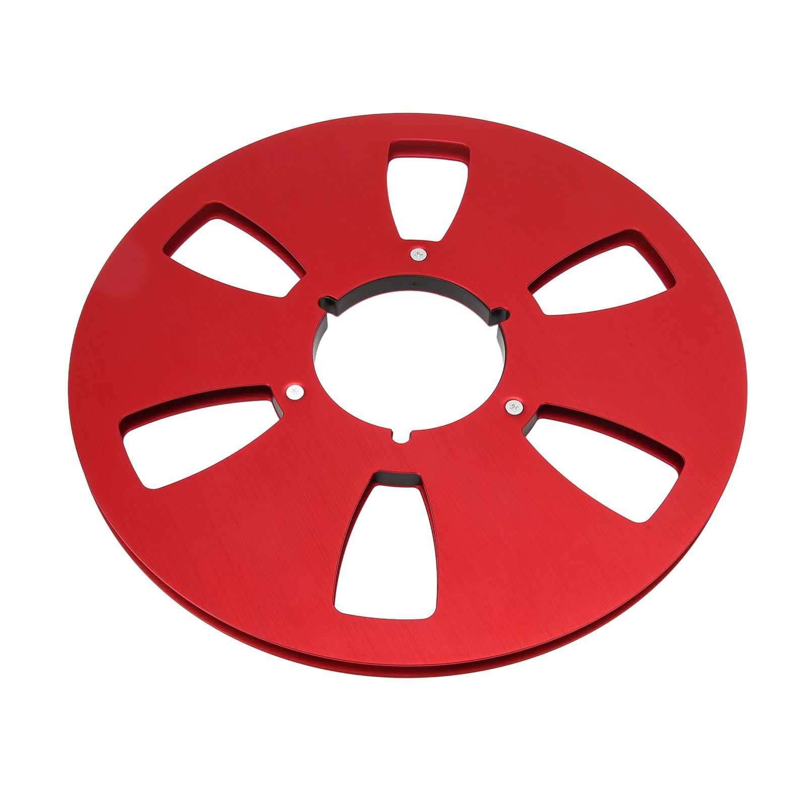 Carrete Vacío de Cinta de, 6 Orificios de bajo Ruido 1/4 10,5 Pulgadas Carrete de Bobinado Vacío Tornillos de Acero Inoxidable Parte de la Máquina de Apertura para Reproductor