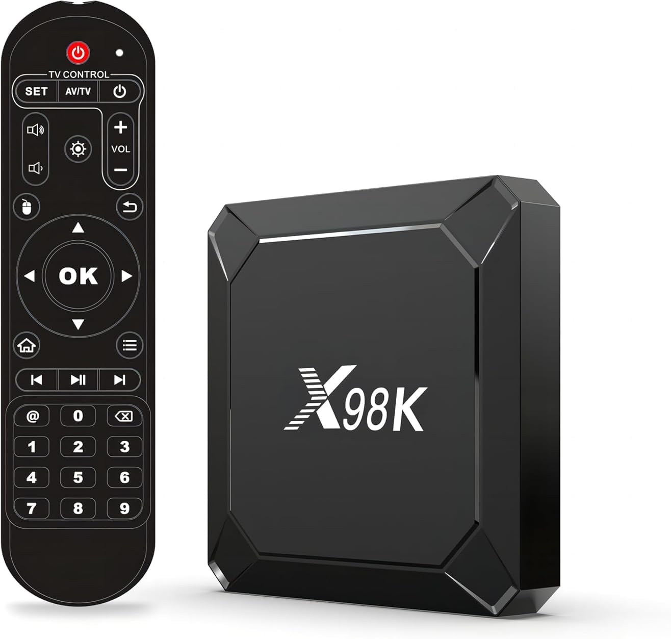 Android TV Box 13.0, X98K Android Box RK3528 with 4GB RAM 32GB ROM Bluetooth 5.0 and 3 USB Ports WiFi 6 8K Resolution HD Support 2.4GHz/5GHz WiFi 6 Android 13 Box for Smart TV 2024