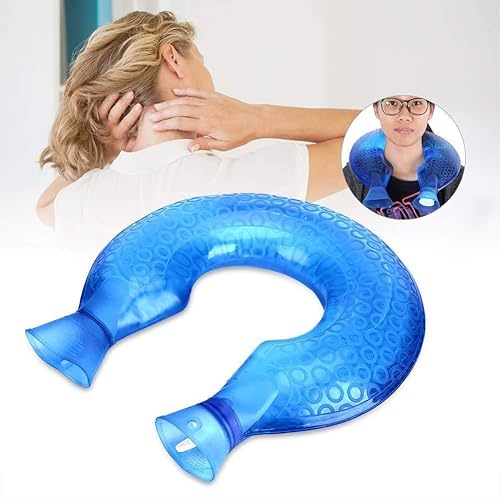 Miniatura 2 de Botella de agua caliente, en forma de U PVC a prueba de explosiones Botella de agua caliente Almohadillas de calefacción Cuello Hombro Calentador de