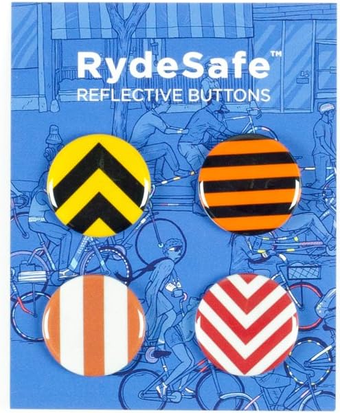 RydeSafeReflective Buttons - Road Signs - 4 Pack