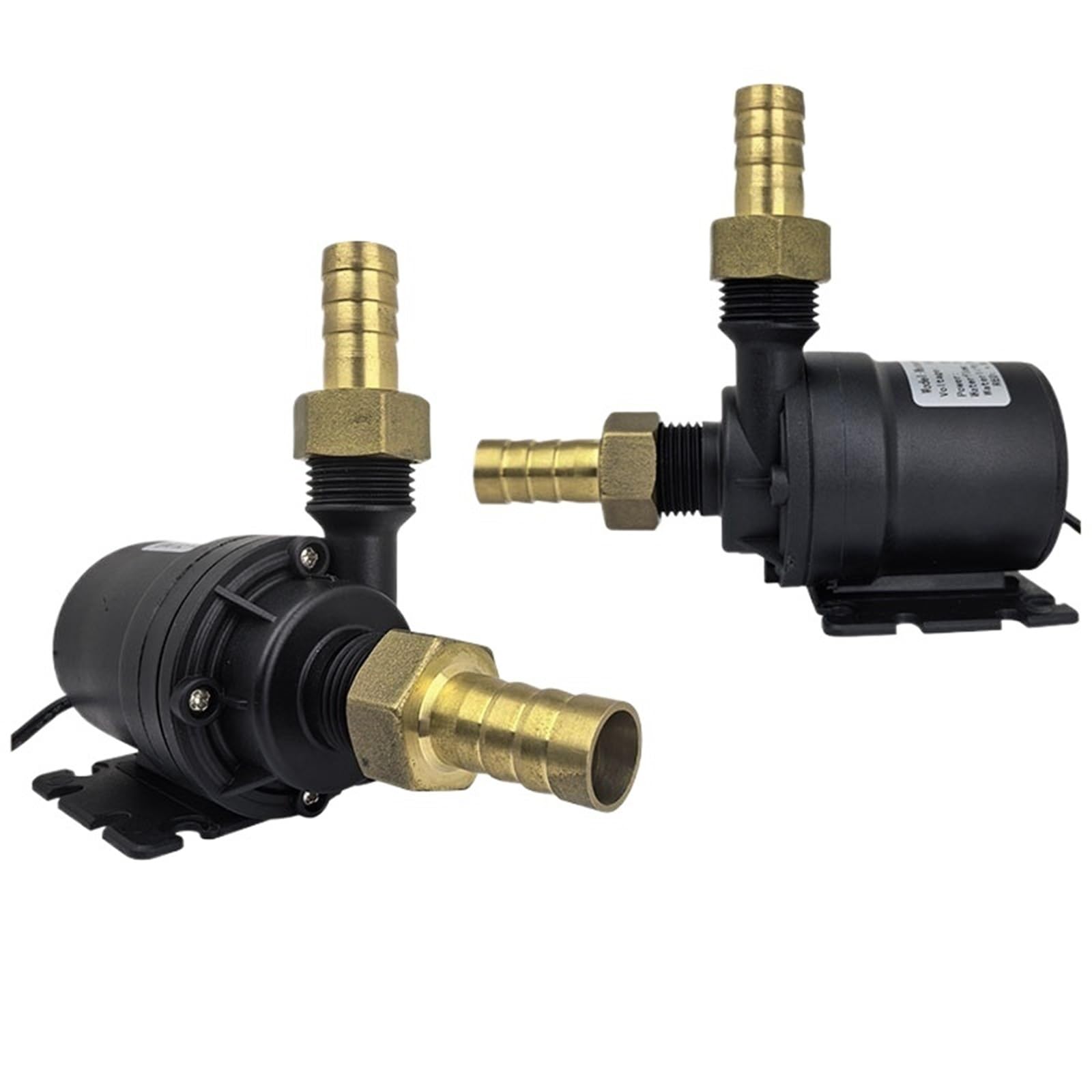 1 szt. DC 12 V/24 V 1000 l/h bardzo cicha pompa wodna bezszczotkowy silnik zanurzalna pompa do akwarium podgrzewacz wody prysznic pompa wspomagająca (połączenie przewodowe 24 V, EU_BAOTA PKG)